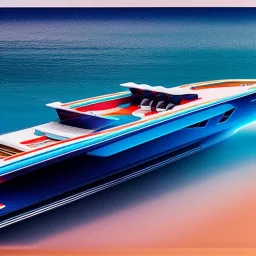 fullbody Drawing of 'sketch of SUperBoat',intricate detail,andrea bonelli,Kilian Eng,Ohrai,evan lee,Aleksandr Sidelnikov,KyuYong Eom,three quarters frontal aerial view,toned colors,16k