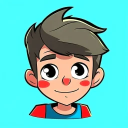 can you make a cartoon profile picture for a youtube channel but the person that owns the youtube channel is a kid and only have the face so it's a floating face