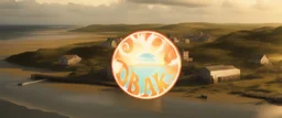 Netflix's Outer Banks, with elements of new york landscape and a Blackpool tower, Miami scenery, and Wild west aspects, with boats, also elements of Devon, in one giant land, realistic, drone shot, background. Scenery, yellow sky, Outerbanks, Outerbanks, Outer Banks, Netflix Outer Bank's, Y2K, Huge landscape, a whole island, The Outer Banks, greenery.