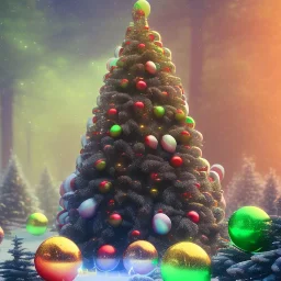 candy cane,bokeh, utra realistic,highly detailed, masterpiece, sharp focus,volumetric lighting, Vibrant, color Scheme, forest,ultra photoreal,hypermaximalist, unreal engine, HDR, UHD, 64K --v 4