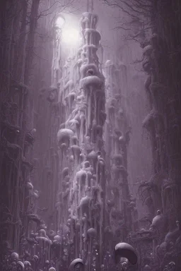 purple tones, high light, Style John Kenn Mortensen,