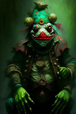 Frogman cultist of a clown god