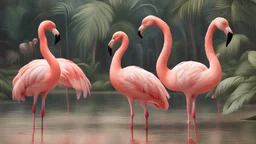 A beautiful flamingo company