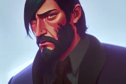 Portrait of John Wick by Jake Bartok