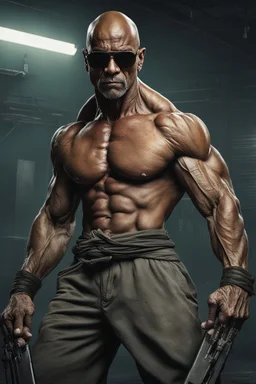 Full Color - Extremely muscular Benji the Terminator, in the style of 18-year-old Chinese Martial Artist, Boris Vallejo, Frank Frazetta, Grasshopper, 4k, 8k, 16k, 32k. 100k UHD, ultra hyper resolution, extremely detailed, hyper-realistic, photorealistic, Realism Engine, EpicPhotoGasm, Realistic Vision V51, Realistic Stock Photo, ProtoVision, Realism Engine, RealVis XL, Zavy Chroma XL, RealVisXL v4, Realistic Vision V5.1, AbsoluteReality v1.8.1, 100k Super UHD