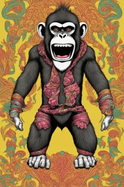 I am monkey, but strong and rich monkey, but show me in acid style