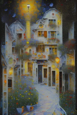 romantic-impressionism expressionist style oil painting,-impressionist impasto acrylic painting, thick layers of black textured paint,ultra reality,bright colors,8k,thick white paint,silver and white,Free will is a black herring; Klimt; Hundertwasser; controversial; stupendous; transcendent,; face of Angelina Jolie cut into four squares meaning for seasons; green spring, blue hot summer, yellow autumn with falling leaves and white winter with snowfall
