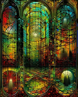 Zdzisław Beksiński . STAINED GLASS