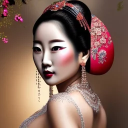 Ultra detailed fullbody Portrait in oil on canvas of sexy Geisha with tatoos in bikini,extremely detailed digital painting, extremely detailed face, crystal clear eyes, mystical colors ,perfectly centered image, perfect composition, rim light, beautiful lighting,masterpiece ,8k, stunning scene, raytracing, anatomically correct, in the style of KyuYong Eom and Steve Jung and robert e howard and Wizyakuza and Simon Bisley.