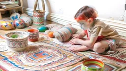 pottery children's carpets