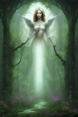 angel esoteric forest heaven