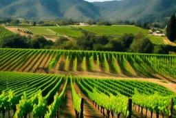 runners running through vineyards