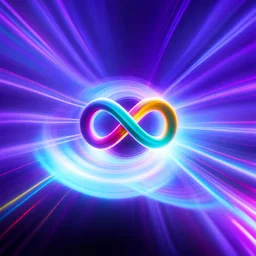 infinity symbol brightly coloured ∞ moving at warp speed, colours from infinity flowing through image with speed, DSLR with a 80mm lens, set to f/16 and a slow shutter speed of 1/15s, striking, neon, chiaroscuro, dramatic, captivating, powerful, fantasy, beautiful, octane render, 16k post-production, artstation: award-winning: atmospheric: commanding: fantastical: clarity: ultra quality: striking: brilliance: stunning colors: amazing depth; lens: f/11, 35mm