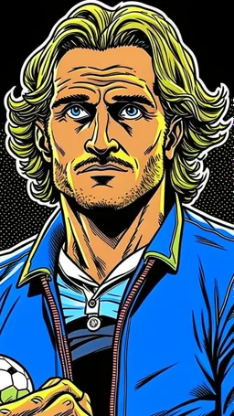 Diego Forlan Football soccer player posing. Dark detective comic watchmen. Paranormal.