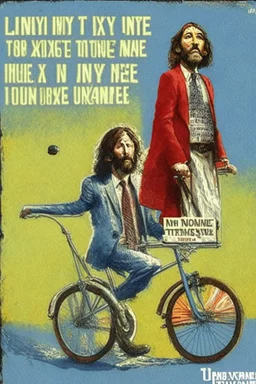 Income tax, I say Jesus I don't wanna be a candidate For Vietnam or Watergate 'Cause all I want to do is Bicycle