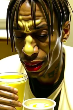 travis scott eating mayonaise whilst crying