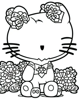 Hello Kitty coloring page