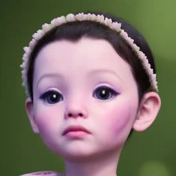 Wearing make up avatar in pandora toddler, full body, Pandora background