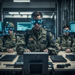 a dystopian military cyber school