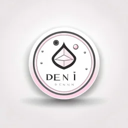 Create a logo for Deniz, a boutique of diamond-inspired dresses, Baby Pink