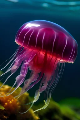 a grape jelly fish
