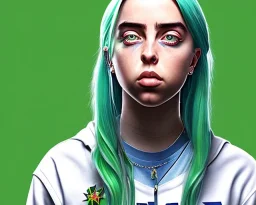 Billie Eilish, in the bathroom