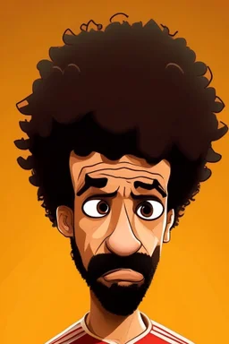 mo salah ,cartoon 2d