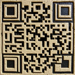 A QR code formed from Ancient Greece