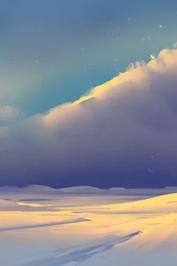 snow simple paint landscape background