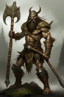 celtic berserker with spear