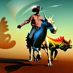 Cowboy and Dinosaur