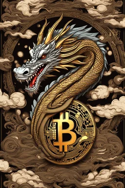 Bitcoin cryptocurrency are flying in the dragon year