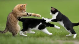 funny fighting cats