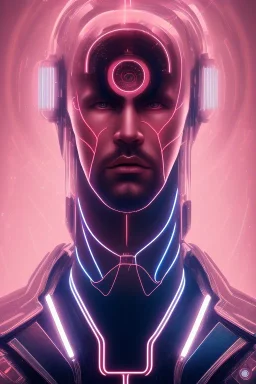 cyberpunk, head, men, portrai, tron