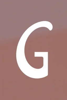a simple abstract shapes combining the shape of the capital letter G and the shape of an ear, vector