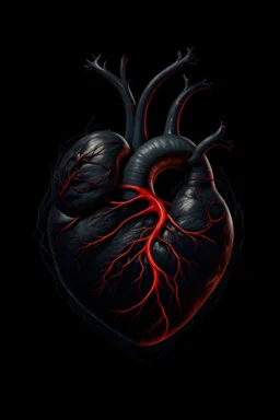 "Create an image of a heart-shaped planet surrounded by arteries and veins, symbolizing the interconnectedness of the heart with the body and the universe.