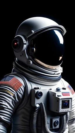 Spaceman with high quality resolution of 4k viewer