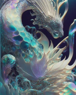 iridescent, scales, human hand, jades, textured, intricate, ornate, shadowed, pale muted colors, 3D, highly detailed, deco style, by Tim Burton, by Dale Chihuly, by Hsiao-Ron Cheng, by Cyril Rolando, by h. r. giger Boris Vallejo $plastic$ grid:true