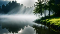 mist shadows,summer season,reflections,dramatic scene