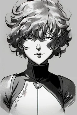 sketch of tatsumaki from one punch man in jim lee style