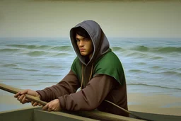 Fisherman wearing hoodie by Andrea del Sarto