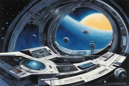 A conscious machine In the space, in a spaceship, with a computer: Destination: Void is a science fiction novel by American author Frank Herbert, the first of four novels in the Pandora Sequence series. It first appeared in Galaxy Magazine—illustrated by John Giunta—in August 1965, under the title Do I Wake or Dream?, but was published in book form as Destination: Void the following year. A revised edition, edited and updated by the author, was released in 1978. The book stands alone but the sto