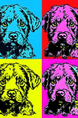 animales con el estilo de Andy Warhol