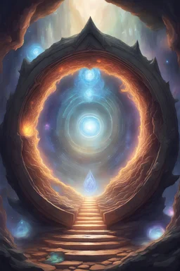 portals to different dimensions opening within each other coming dnd themed