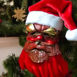 santa made of metal