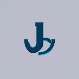 create a logo for me "J. Babakan" .i am an ai programmer artist i want a 3d graphical Logo ,ai ,code, flow charts blended at background