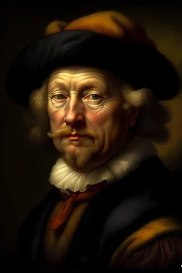 create a rembrandt portrait of trump