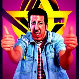 Saturday Night Fever Dream thrash metal cover staring Adam Sandler