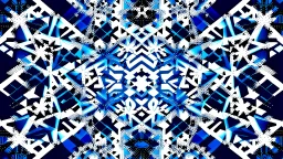 digital glitch pattern snowflake geometric abstraction by per kirkeby