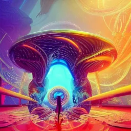 biomorphic Stargate morphed with electronic wiring and mixed with lighting, Nanopunk and Biopunk with cyberpunk look,golden hour,MTG,digital painting, wonderful ambient colors, art by Jarosław Jaśnikowski mixed with Sheila Martin mixed with Fletch mixed with Frank Sun mixed with Anna Dittmann mixed with Alena Aenami.